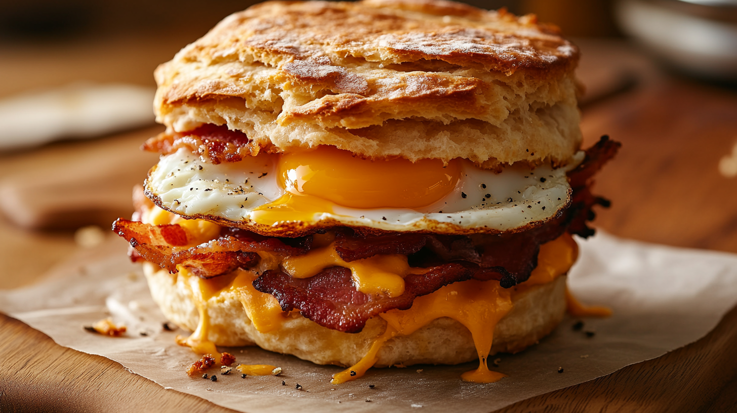 Bacon Egg and Cheese Biscuits